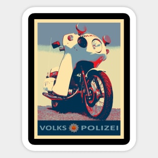 GDR Police motorcycle - ETZ 250 Sticker